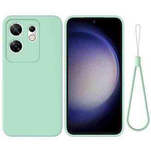 For Infinix Zero 30 4G Solid Color Liquid Silicone Dropproof Full Coverage Protective Case(Green)