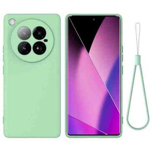 For Infinix Zero 40 4G Solid Color Liquid Silicone Dropproof Full Coverage Phone Case(Green)