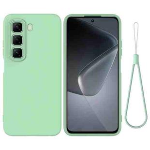 For Infinix Hot 50 Pro+ 4G Solid Color Liquid Silicone Dropproof Full Coverage Phone Case(Green)