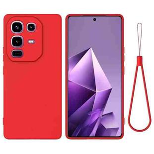 For Infinix Note 50x Solid Color Liquid Silicone Dropproof Full Coverage Phone Case(Red)