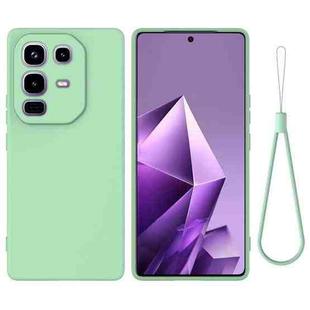 For Infinix Note 50x Solid Color Liquid Silicone Dropproof Full Coverage Phone Case(Green)