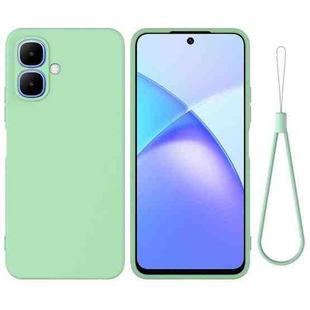For Infinix Smart 10 4G / Tecno Pop 10 Solid Color Liquid Silicone Dropproof Full Coverage Phone Case(Green)