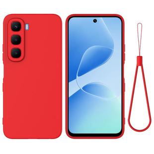 For Infinix Hot 60 5G / Hot 60i 4G Solid Color Liquid Silicone Dropproof Full Coverage Phone Case(Red)