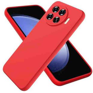 For Tecno Spark 20 Pro+ Solid Color Liquid Silicone Dropproof Full Coverage Protective Case(Red)