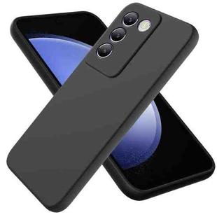 For vivo Y100 IDN / T3 / Y200e Solid Color Liquid Silicone Dropproof Full Coverage Phone Case(Black)