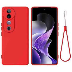 For vivo V40 / S19 Pro Solid Color Liquid Silicone Dropproof Full Coverage Phone Case(Red)