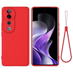 For vivo T3 Ultra Solid Color Liquid Silicone Dropproof Full Coverage Phone Case(Red)