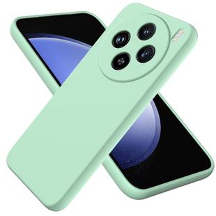 For vivo X200 Solid Color Liquid Silicone Dropproof Full Coverage Phone Case(Green)