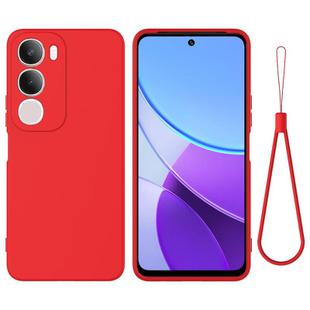For vivo Y29 5G Solid Color Liquid Silicone Dropproof Full Coverage Phone Case(Red)