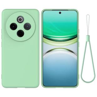 For vivo Y300 Pro Solid Color Liquid Silicone Dropproof Full Coverage Phone Case(Green)