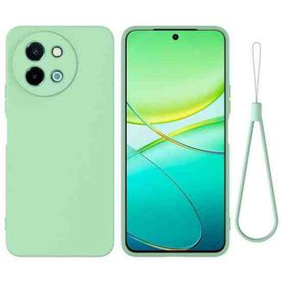 For vivo Y58 5G Solid Color Liquid Silicone Dropproof Full Coverage Phone Case(Green)