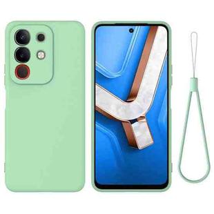 For vivo Y300T / iQOO Z10x Solid Color Liquid Silicone Dropproof Full Coverage Phone Case(Green)