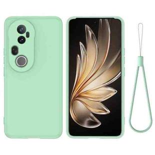 For vivo T4 Ultra 5G / S20 Pro Solid Color Liquid Silicone Dropproof Full Coverage Phone Case(Green)