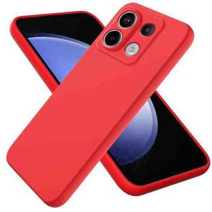 For Xiaomi Redmi  Note 13 Pro 5G Global/Poco X6 5G Solid Color Liquid Silicone Dropproof Full Coverage Phone Case(Red)