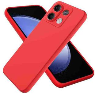 For Xiaomi Redmi Note 13 5G Global Solid Color Liquid Silicone Dropproof Full Coverage Phone Case(Red)