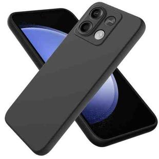 For Xiaomi Redmi Note 13 5G Global Solid Color Liquid Silicone Dropproof Full Coverage Phone Case(Black)