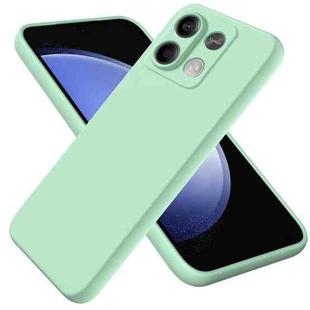 For Xiaomi Redmi Note 13 5G Global Solid Color Liquid Silicone Dropproof Full Coverage Phone Case(Green)