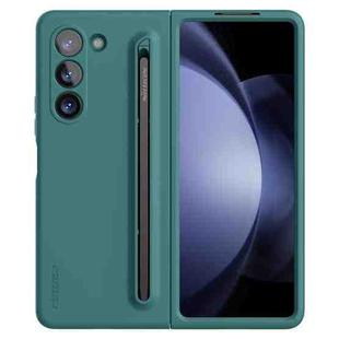 For Samsung Galaxy Z Fold5 NILLKIN Flex Pure PC + Liquid Silicone Phone Case with S Pen(Green)