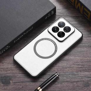 For Xiaomi 14T PU MagSafe Magnetic Phone Case(White)