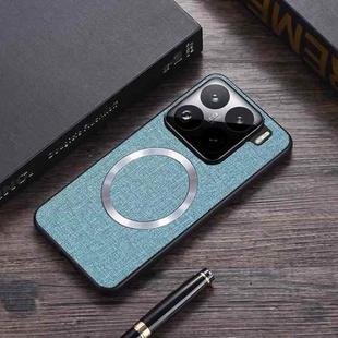 For Xiaomi 15 CD Magnetic Cloth Texture PU Phone Case(Blue)