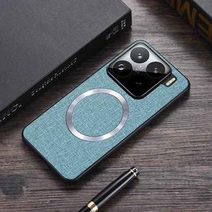 For Xiaomi 15 Pro CD Magnetic Cloth Texture PU Phone Case(Blue)