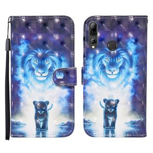 For Huawei P smart 2019 / Honor 10 Lite 3D Painted Pattern Horizontal Flip Leather Case with Holder & Wallet & Card slot & Lanyard(Lion)