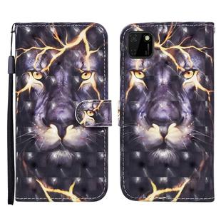 For Huawei Y5p / Honor 9S 3D Painted Pattern Horizontal Flip Leather Case with Holder & Wallet & Card slot & Lanyard(Thunder Lion)