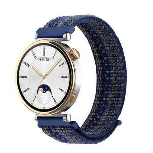 18mm Universal Nylon Loop Watch Band(Royal Blue Orange)