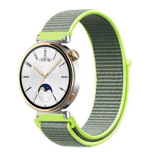 18mm Universal Nylon Loop Watch Band(Bright Yellow)