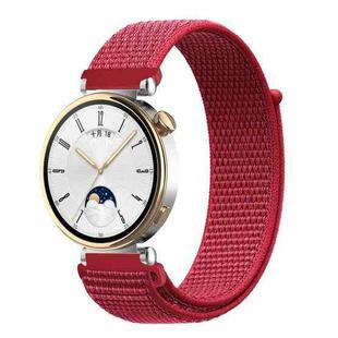 18mm Universal Nylon Loop Watch Band(Red)