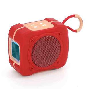 T&G TG661 Colorful LED Portable Outdoor Wireless Bluetooth Speaker(Red)