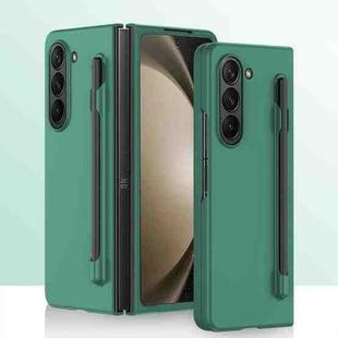 For Samsung Galaxy Z Fold6 Integrated Skin Feel PC Phone Case with Pen / Pen Box(Green)