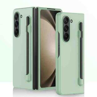 For Samsung Galaxy Z Fold6 Integrated Skin Feel PC Phone Case with Pen / Pen Box(Light Green)