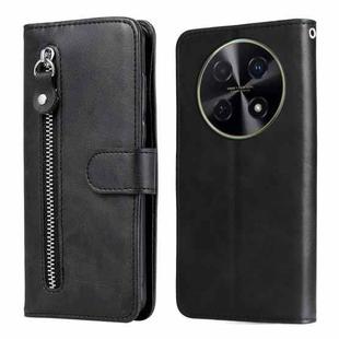 For Huawei Enjoy 70 Pro Fashion Calf Texture Zipper Leather Phone Case(Black)