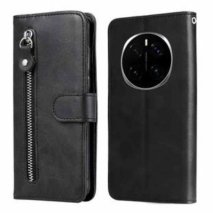 For Honor Magic7 Pro Fashion Calf Texture Zipper Leather Phone Case(Black)