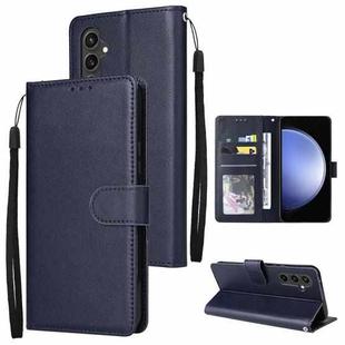 For Samsung Galaxy S23 FE 5G Multifunctional Horizontal Flip Leather Phone Case with Three Card Slot(Blue)