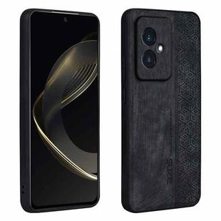 For Honor 100 AZNS 3D Embossed Skin Feel Phone Case(Black)