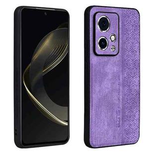 For Honor 90 GT AZNS 3D Embossed Skin Feel Phone Case(Purple)