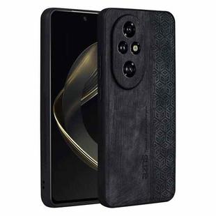 For Honor 200 AZNS 3D Embossed Skin Feel Phone Case(Black)