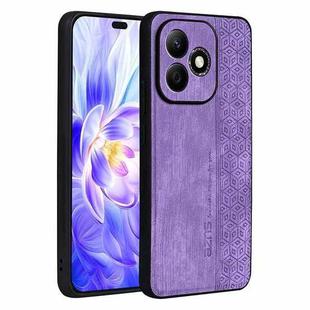 For Honor X60i AZNS 3D Embossed Skin Feel Phone Case(Purple)