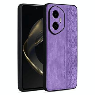 For Honor 300 AZNS 3D Embossed Skin Feel Phone Case(Purple)