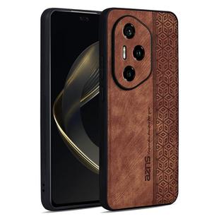 For Honor 300 Pro / 300 Ultra AZNS 3D Embossed Skin Feel Phone Case(Brown)