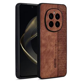 For Honor Magic7 AZNS 3D Embossed Skin Feel Phone Case(Brown)