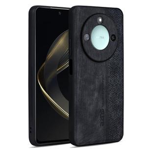 For Honor X60 AZNS 3D Embossed Skin Feel Phone Case(Black)