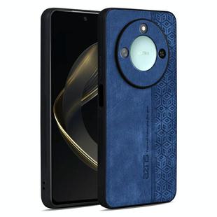 For Honor X60 AZNS 3D Embossed Skin Feel Phone Case(Sapphire Blue)