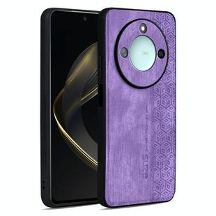 For Honor X60 AZNS 3D Embossed Skin Feel Phone Case(Purple)