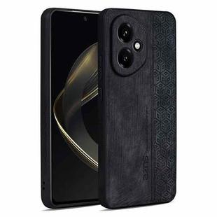 For Honor 400 Global 156.5mm AZNS 3D Embossed Skin Feel Phone Case(Black)
