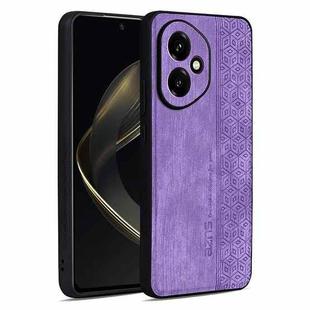 For Honor 400 Global 156.5mm AZNS 3D Embossed Skin Feel Phone Case(Purple)