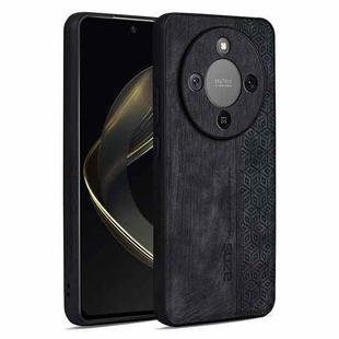 For Honor X70 5G AZNS 3D Embossed Skin Feel Phone Case(Black)