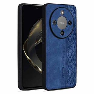 For Honor X70 5G AZNS 3D Embossed Skin Feel Phone Case(Sapphire Blue)